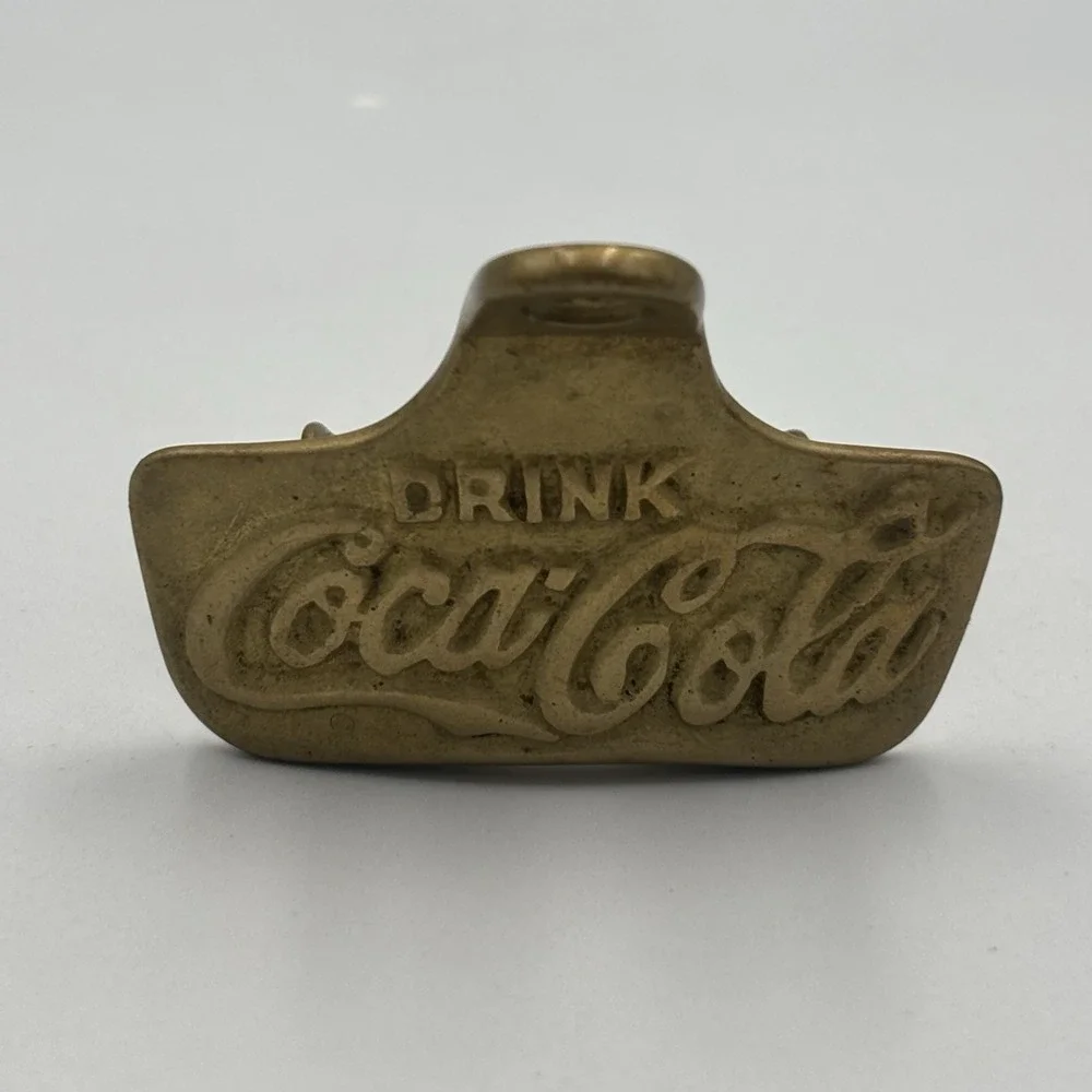 VTG COCA-COLA STARR X Wall Mount Bottle Opener Made In USA BRASS